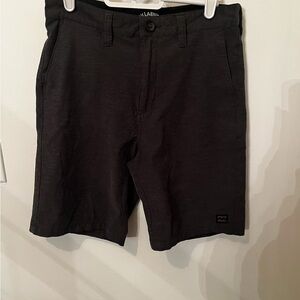 Billabong Black Flat Front Boys Shorts